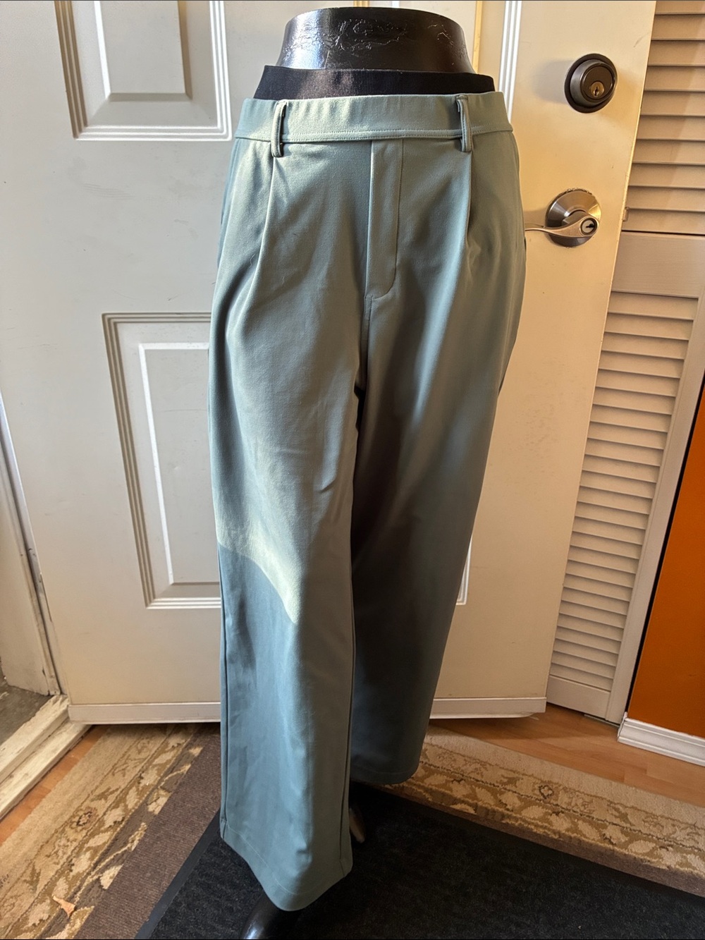HALARA Wide-Leg Pants in Sage Green